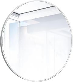 Espejo Redondo Plateado 20x20 Pulgadas Marco de Metal; Sin Empaque; 99999900280279; 12