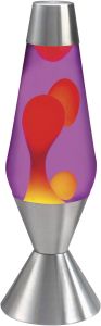 Lampara de lava Multicolor base plateada, Caja Dañada; Rayones mínimos en la base no captados por la cámara; 99999900285235;2.2