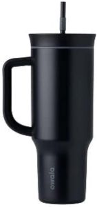 Vaso Owala 40 onzas, de acero inoxidable color Negro; Sin empaque; Rayones mínimos no captados por la cámara; Falta pajilla; 99999900279042; 3.2