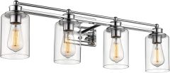 HWH - Lámpara de tocador de baño de 4 luces, Caja dañada, 7-3, 99999900194371