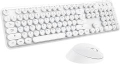 Teclado y Mouse Inalámbrico Blanco, Caja Dañada, 99999900284741, 8.3 