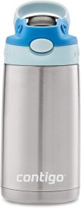 Botella de agua de acero inoxidable con tapa a prueba de derrames Contigo Aubrey Kids; Sin Empaque; Rayones mínimos no captados por la cámara; 99999900267848; 3.2