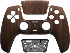 Carcasa frontal de grano de madera rediseñada compatible con controlador ps5 eXtremeRate; Caja Dañada; 99999900262361; 1.3