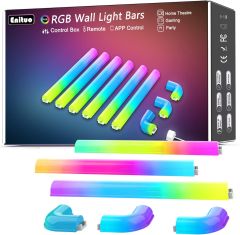 Set 6 Luces de Pared LED RGB Enituo, Caja Dañada, 99999900283207, 1.3