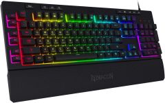 Teclado de membrana retroiluminada RGB Redragon K512 Shiva, Caja Dañada; 99999900287477; 8.2