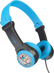 Audífonos con límite de volumen JLab JBuddies Kids, color negro Plegable Gris/Azul, Caja sellada, 8-3, 99999900245861
