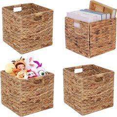 Cestas Almacenamiento de Mimbre Plegables 11 Pulgadas, Caja Dañada, 99999900286973, 6.3