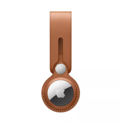 Llavero Para Airtag Apple de Cuero Marrón, Caja Dañada, 99999900267372, 1.2 