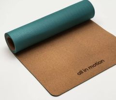 Alfombra de yoga TPE de corcho natural 5 mm, All in Motion; Sin Caja pero con empaque; 99999900278617; 10