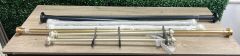 Set de 5 Cortineros Ajustables #2, Sin Empaque, Rastro de Uso Con Rayas Mínimas, 99999900287275, 15