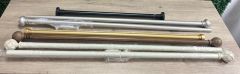 Set de 5 Cortineros Ajustables #4, Sin Empaque, Rastro de Uso Con Rayas Mínimas, 99999900287275, 15